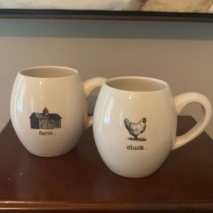 Rae Dunn farmhouse coffee mugs